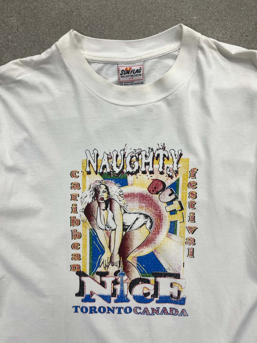 Vintage Naughty Butt Nice Toronto Caribbean Festival T-Shirt - L - Picture 3 of 6